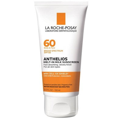 La Roche Posay Anthelios Sunscreen Melt-In-Milk Lotion Face and Body Sunscreen SPF 60 5 fl oz - Missing Box