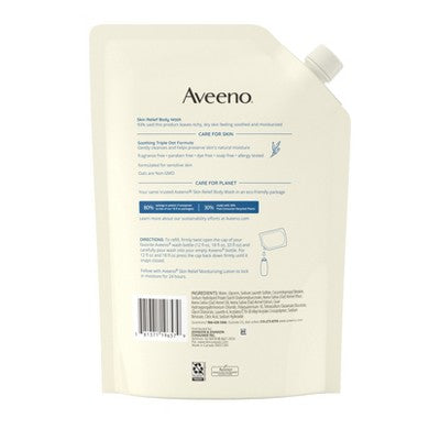 Aveeno Skin Relief Body Wash Refill 36 fl oz - Imperfect Container