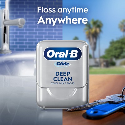 Oral-B Glide Pro-Health Deep Clean Dental Floss Cool Mint 3-Pack Imperfect Box