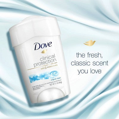 Dove Beauty Clinical Protection Original Clean Antiperspirant & Deodorant Stick 1.7oz