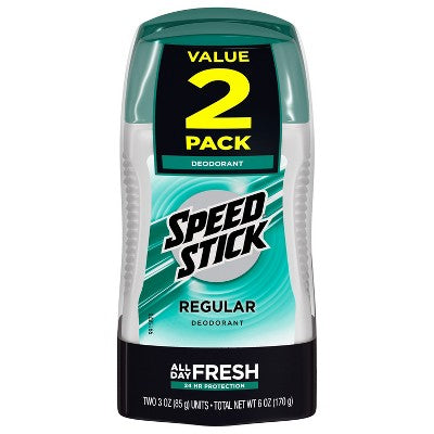 Speed Stick Solid Deodorant Fresh Scent Aluminum Free 3oz 2-Pack