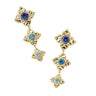 Kendra Scott Lily Mix 14K Gold Over Brass Statement Earrings