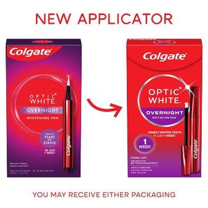 Colgate Optic White Overnight Teeth Whitening Pen Gel 0.08 fl oz/21 - Imperfect Box