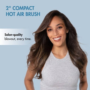 BaBylissPRO Nano Titanium Compact Hot Air Straightening Brush Blue