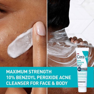 CeraVe Acne Control Foaming Face Cleanser 10% BPO 5 fl oz - Imperfect Box