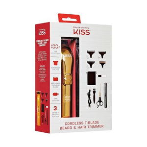 KISS Products Cordless T-Blade Beard & Hair Trimmer