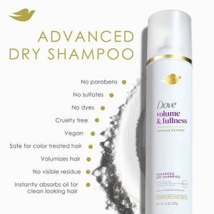 Dove Volume & Fullness Dry Shampoo 7.3oz - Imperfect Container