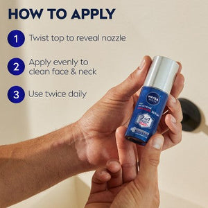 NIVEA Men Age Defense Advanced Face Serum 1.0 fl oz Imperfect Box