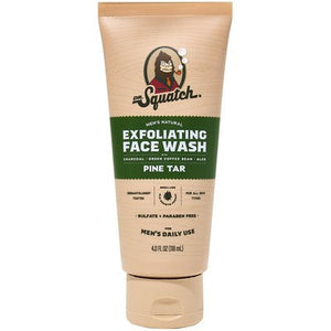 DR. SQUATCH Men's Natural Face Wash Pine Tar 4oz - New