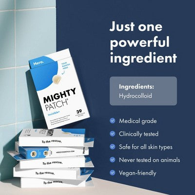Hero Cosmetics Mighty Patch Invisible Acne Pimple Patches 39ct