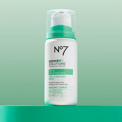 No7 Derm Solutions 100HR Hydration Cream Moisturiser Dry & Sensitive Skin 3oz - Missing Lid
