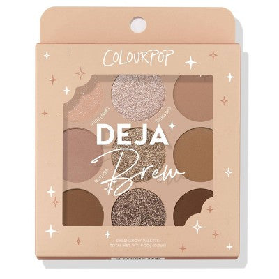 ColourPop 9-Pan Eyeshadow Makeup Palette Deja Brew 0.3oz - Imperfect Box