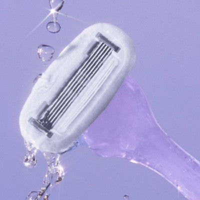 Billie Women's Sparkle Razor Kit with 1 Handle, Magnetic Holder & 2 Blade Refills