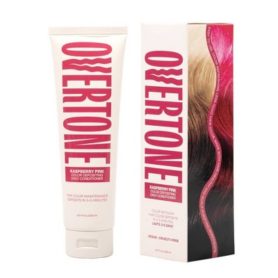 Overtone-Raspberry-Pink-Semi-Permanent-Hair-Conditioner-4.5-oz-Conditioners