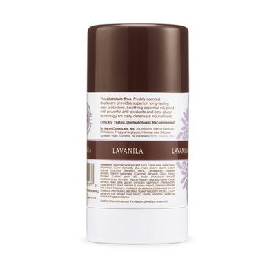 Lavanila Natural Solid Deodorant Vanilla Lavender 2oz