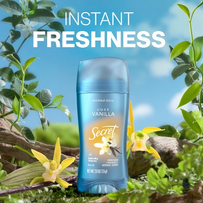 Secret Invisible Solid Antiperspirant & Deodorant Vanilla Scent 2.6oz