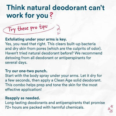 Clean Age Cedar & Sea Salt AHA Deodorant + Body Spray for Teens 4 fl oz