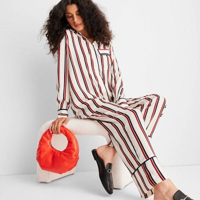 Women's Straight Leg Satin Pant - Future Collective with Reese Blutstein