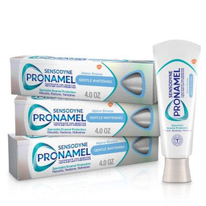 Sensodyne ProNamel Gentle Whitening Toothpaste for Sensitive Teeth 4oz/3pk - Imperfect Box