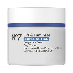No7 Lift & Luminate Triple Action Day Cream SPF 30 1.69 fl oz - Imperfect Box