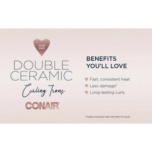 Conair Double Ceramic Curling Iron 3/4" - Imperfect Box