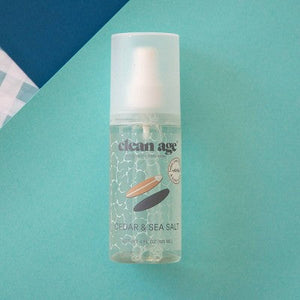 Clean Age Cedar & Sea Salt AHA Deodorant + Body Spray for Teens 4 fl oz