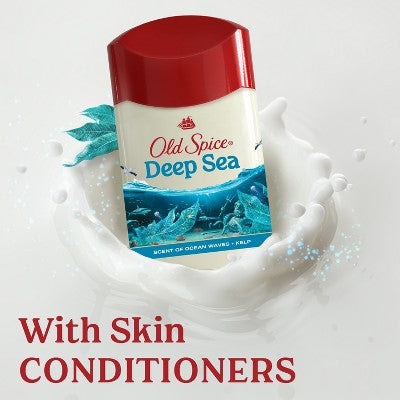 Old Spice Deep Sea Solid Antiperspirant & Deodorant for Men Sea Mineral Scent 2.6oz 2-Pack