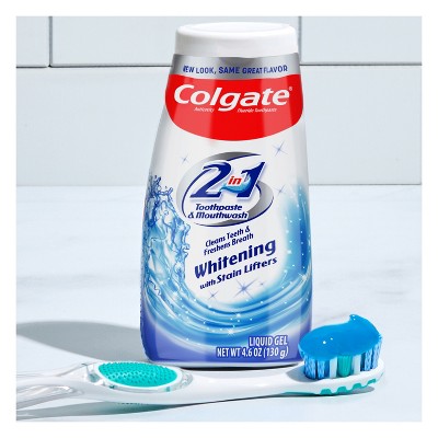 Colgate 2-in-1 Whitening Gel Toothpaste and Mouthwash 4.6oz