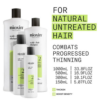 Nioxin System 2 Shampoo Cleanser 10.1 fl oz