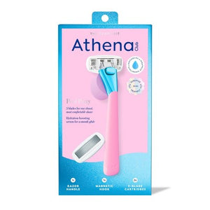 Athena-Women's-5-Blade-Reusable-Razor-Kit-Pool-Party-Imperfect-Box-Razors-&-Razor-Blades