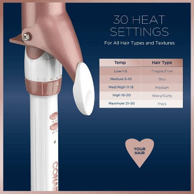 Conair Double Ceramic Rose Gold Curling Iron 1.5"