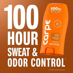 Carpe Women's 100HR Sweat & Odor Control Deodorant Amber Glow 1.76oz - Imperfect Container