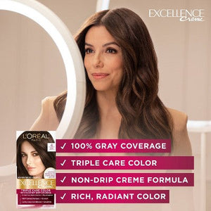 L'Oreal Paris Excellence Triple Protection Permanent Hair Color 6.3 fl oz 8.5A Champagne Blonde 1 Kit - Imperfect Box