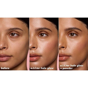 e.l.f. Halo Glow Powder Filter Foundation Medium Warm 0.35oz - Imperfect Box