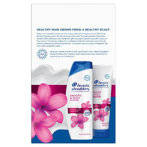 Head & Shoulders Smooth & Silky Paraben Free Shampoo and Conditioner Dual Pack 23.1 fl oz