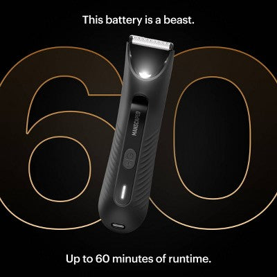 MANSCAPED The Lawn Mower 3.0 Plus Essentials Shaving Kit, SkinSafe Electric Groin and Body Hair Trimmer, Men's Grooming Gift Set - Imperfect Box