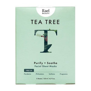 Rael-Beauty-Tea-Tree-Facial-Sheet-Mask-5ct/4.2oz-New-Compressed-Skin-Care-Mask-Sheets