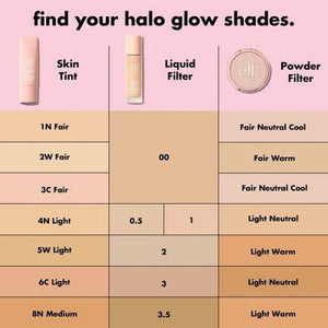 e.l.f. Halo Glow Liquid Filter Highlighter 3.5 Medium 1.06 fl oz