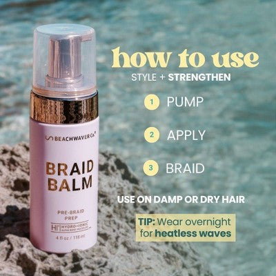Beachwaver Co. Braid Balm Pre Braid Prep 4oz