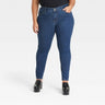 Open Box - Women's Mid-Rise Skinny Jeans - Ava & Viv Medium Wash 22