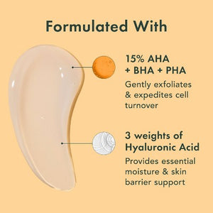 Rael Miracle Clear Brightening Triple Acid Face Exfoliant Gel-Serum 1.7oz