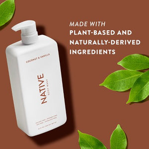 Native Sulfate Free Body Wash Coconut Vanilla 36 fl oz Imperfect Container