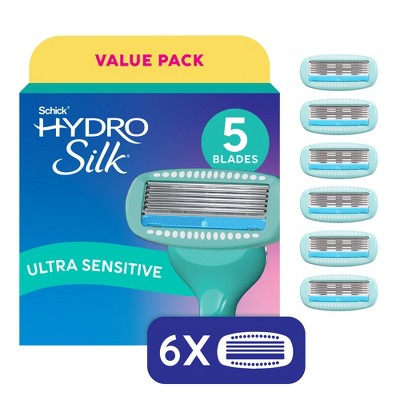 Schick Hydro Silk Sensitive Women's Razor Blade Refills 6 ct