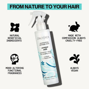 Pacifica Coconut Milk Leave-On Detangling and Repair Spray 7 fl oz