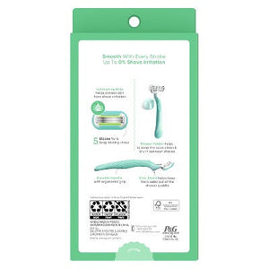 Venus Extra Smooth Pink Women's Razor + 2 Razor Blade Refills