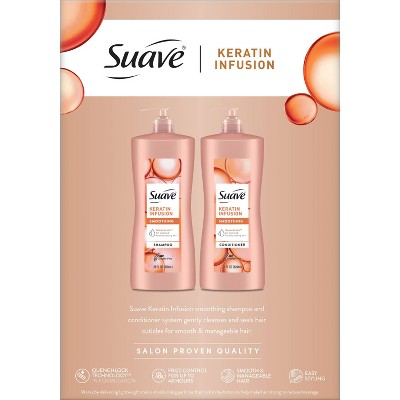 Suave Professionals Keratin Infusion Smoothing Shampoo and Conditioner 56 fl oz