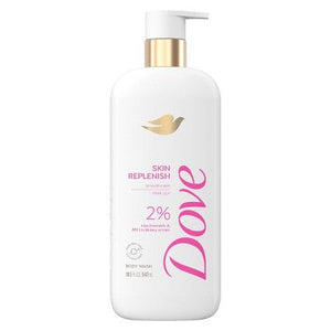 Dove Beauty Serum Body Wash with 2% Niacinamide and BHA Refining Serum Skin Replenish 18.5 fl oz