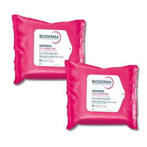Bioderma Sensibio H2O Facial Cleansing Wipes 25ct 2-Pack