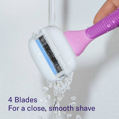 Flamingo Moisture Plus Women's Razor Blade Refills 4ct