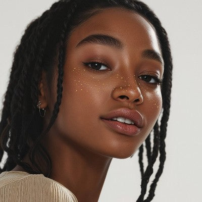 Fazit Gold Glitter Freckle Makeup Patches - 6-Piece Set